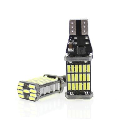 China Auto lighting systems automobile led reversing lamp decoding T15 4014 45smd T10 direction readingLight bulbs T15 1156 7440 for sale