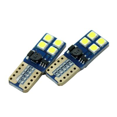 China Auto lighting systems automobile led instrument lamp T10 8smd 3030 CANbus electrodeless decoding wideLight refit bulbs T10 3030 8 for sale