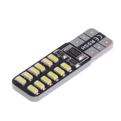 China Decoding T10 3014 24smd Car Lamp Width Number Plate Gallery Double Sided LED T10 3014 24 Highlight for sale