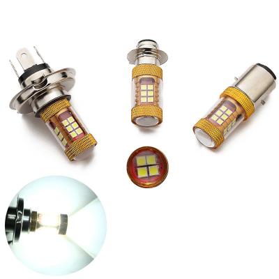 China 3030+ Parts Motorbike Engines Aluminum Headlight H4 H6 Ba20d 3030 High Brightness 28smd Automobile Fog Lamp Aluminum Led LightMotorcycle Cylindrical for sale