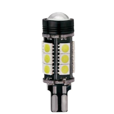 China Auto lighting systems bright LED refurbished reversing lamp T15 5050 black front with lens CANbus decodingLight bulbs reverse lights for sale