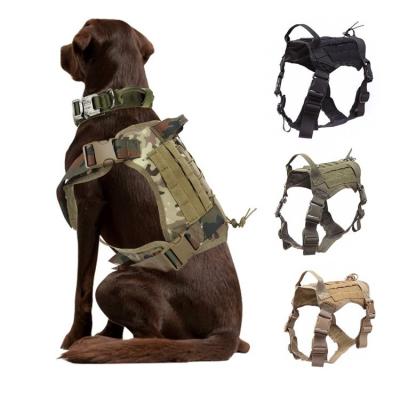 China Custom 1000D Nylon Outdoor Tactical Dog Vest Harness, High Quality Pet Training Vest for sale