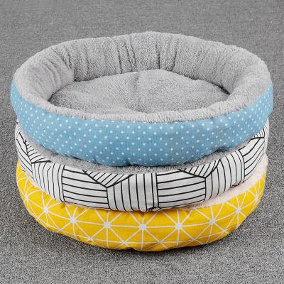 China Viable Design Round Dog Bed Linen Cheap Pet Bed Supplies for sale