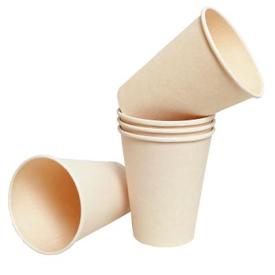 China Custom Logo 6oz 8oz Biodegradable Paper Cup Disposable Paper Coffee Cup for sale