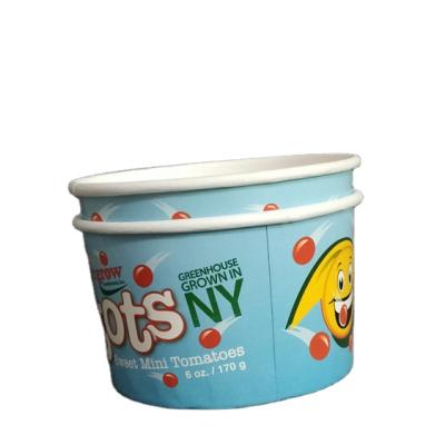 China Disposable Best Selling Cute Cartoon Disposable Ice Cream Yogurt Bowl Packed Fried Bowl for sale