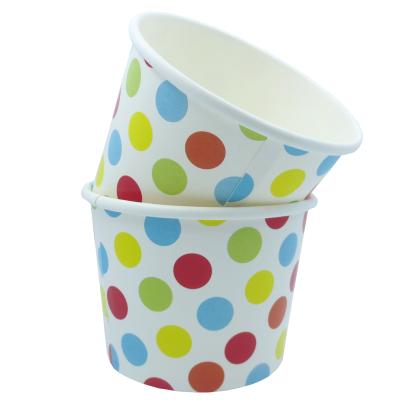 China New Arrival Disposable Wave Point Ice Cream Cup Pudding Packaging Hot-selling Disposable Bowl for sale