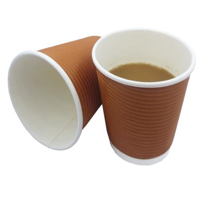 China Amazon Hot Selling Disposable Single /double /ripple Wall Custom Printed Hot Drinking Juice Wrapping Paper Cup for sale