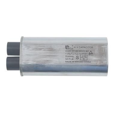 中国 CH85 2500v 1.2UF Microwave Capacitor Drying Equipment High Voltage High Voltage Blue Color General Purpose Capacitor 販売のため