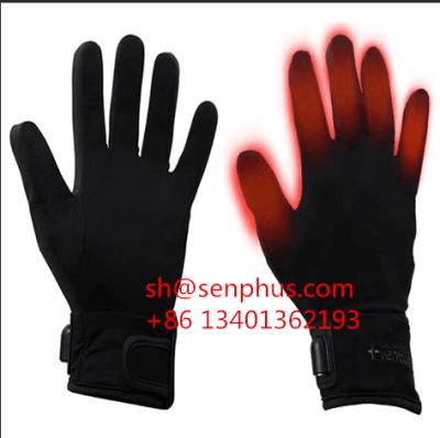 China Cold Protect Gloves Enthusiast Motocross Ski Heating Gloves With Rechargeable Battery Li-ion Battery for sale