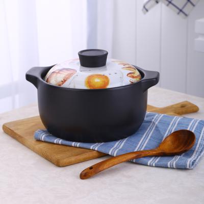 China Viable Black Pot Sets Kitchen Pots Japanese Style Ceramic Soup And Common Pots General Use For Gas And Induction Cooker Carton Box 50pcs for sale