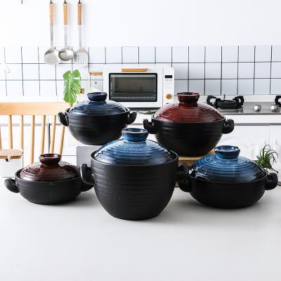 China New Design Viable Multicolor Factory Price Choice Japanese Ceramic Pot Sets For Home And Restaurant Kitchen Use for sale