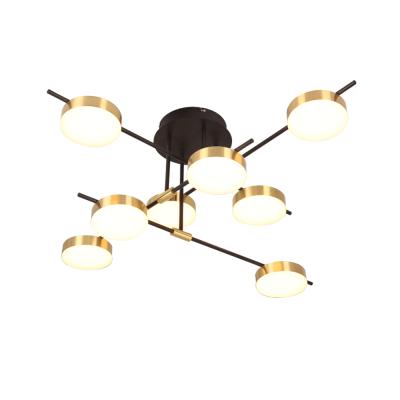 China Masivel Modern Creative Geometry Ceiling Chandelier Hotel Living Room LED Ceiling Hanging Lamp for sale