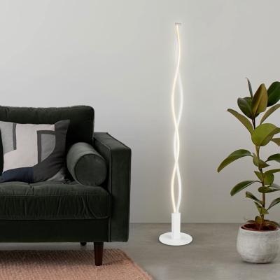 China Contemporary Nordic Living Room Atmosphere Bedroom Floor Lamp Minimalist LED Vertical Standing Floor Lamp for sale