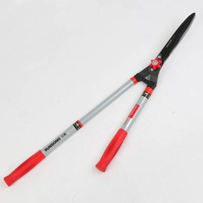 China Anti-Slip Handle Makers Hedge Shears Carbon Steel Scissors Long Handled Garden Hedge Shears For High Branch for sale