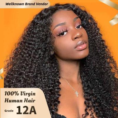 China Lace Front Human Hair Wigs HD Natural Brazilian Virgin Deep Wave Wigs Full Water Wave Wigs Wholesale Vendors for sale