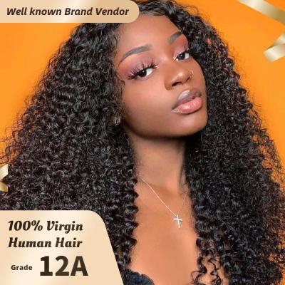 China Wholesale Yaki Clurl Nature Vendors Virgin Brazilian Yaki Hair Wigs HD Water Wave Braided Full Lace Closure Front Wigs for sale