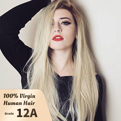 China Natural Blonde Lace Front Human Hair Wigs Deep Wave Water Wave Wholesale Honey Blonde Lace Front Wigs Virgin Silky Straight HD Burgundy Full Sellers for sale