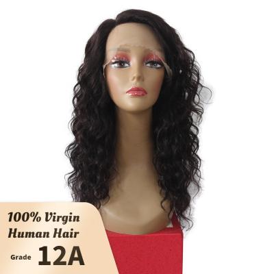 China 100% Virgin Human Hair Straight Wigs Bone Lace Frontal Deep Water Wave Braided Full Closure Front Human Hair Lace Wigs for sale