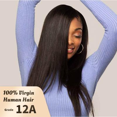 China Wholesale Hd Silky Straight Wave Lace Up Hair Wig Vendors Braided Natural Closure Front Full Lace Front Wigs Frontal Long Straight Hair for sale