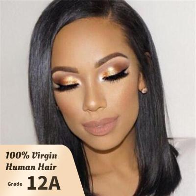 China Wholesale Silky Straight HD Wave Straight Wigs For Black Women Sellers Braided Short Hair Closure Human Hair Full Lace Front Natural Wigs for sale