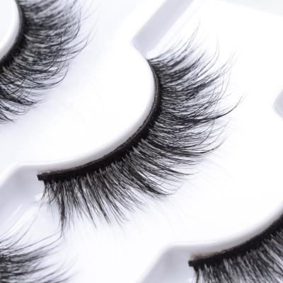 China Wholesale Qingdao Cruelty Free Wholesale Cosmetic lashbeauty 3d Private Label False Silk Eyelashes for sale