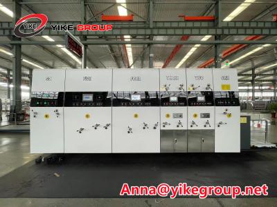 China Máquina del apilador de Slotter Die Cutter de la impresora de Flexo de la pantalla táctil para acanalado en venta