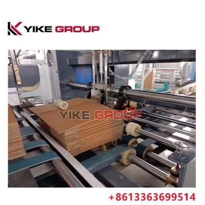 China YK-1228 Factory Direct  Speed 150-200 Pcs/min fully automatic carton box folder gluer machine for sale