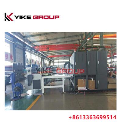 China China YIKE GROUP Ketentyp Gekrompen Karton Twee Kleuren Druk Slotting Combined Machine Te koop