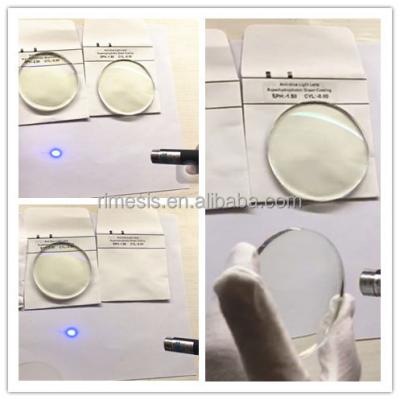 China Superhydrophobic Anti Blue Ray Coating Lens Blue Cut Blue Light Blocking Lenses for sale