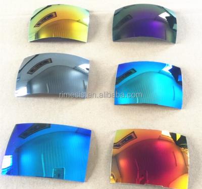 China Polarized colored mirror coating polarized tac lens for sale