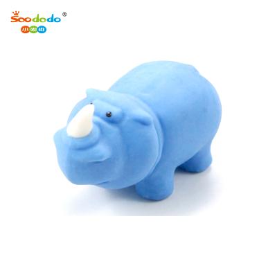 China Promotional Eraser Promotion Products 3D Animal Rhino Shaped Pencil Eraser New for sale