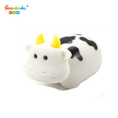 China Promotional Eraser Promotion Products 3D New Animal Cow Shaped Pencil Eraser for sale