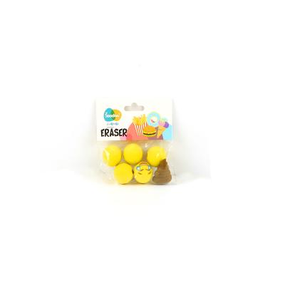 China 3D Eraser Ball Stationery Topper Promotional Eraser and School Supplies Eraser Pencil for sale