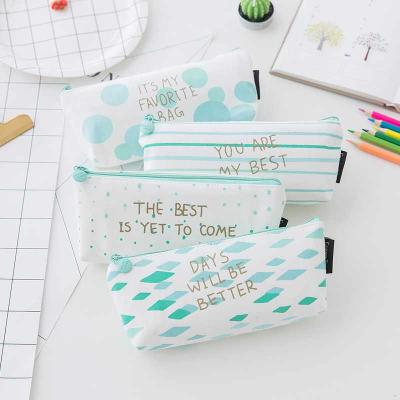 China Creative Zipper Pencil Case Student Pencil Bag Stationery Zipper Pencil Case Stationery Bag for sale