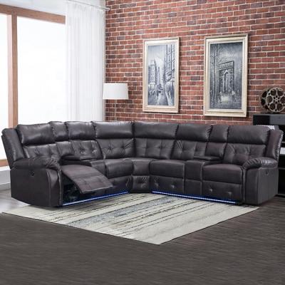 China (Other) Adjustable Recliner Sectional Sofa Set , Power Reclining Leather Sectional Sofa for sale