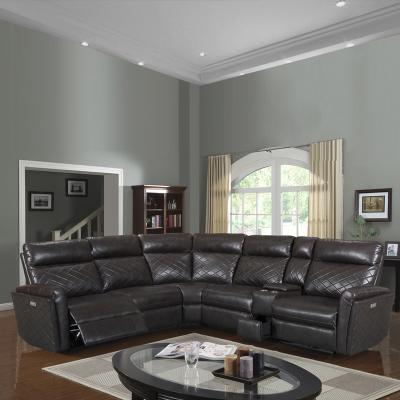 China Leather Recliner Sofa Reclining Lounge by Diamond Back Design Sectional Corner CY Large Stretch Air Size for sale