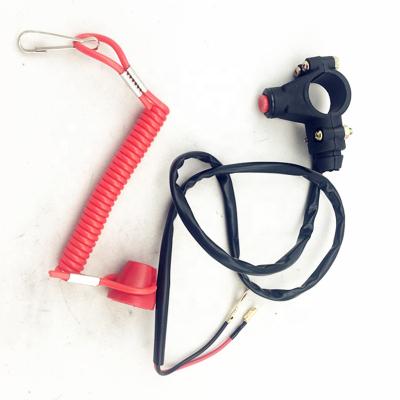 China 7/8' 49cc Engine Kill Switch With Safety Lanyard For Pocket Bike Motorcycle Mini Start Stop Function 22mm for sale