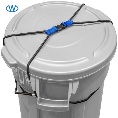 China Pressing Type Outside Universal Trash Can External Safety Lid Movable Embedded Locked Trash Can Lock for sale