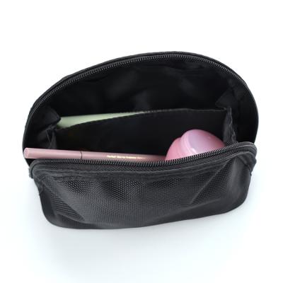 China Fashion Competitive Price Travel Recycled Zipper Eva Bag Cosmetic Case Soft Eco-friendly Portable Round Storage Recyclable Make Up Bags for sale