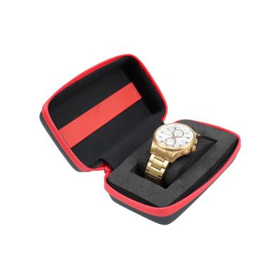 China Protect EVA Watch Boxes Single Luxury Watch Cases Packaging Wholesale Customized Shockproof Travel Poly Bag+Carton 16*9*6.5cm for sale