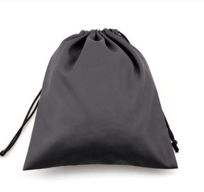 China Factori Portable Pocket Black Design Storage Fashion Waterproof Travel Protect Drawstring Shoe Bags Custom Storag Bag for sale