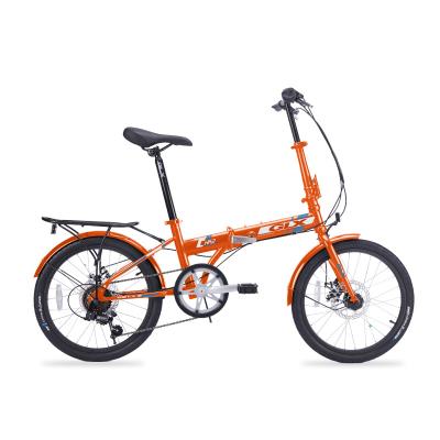 China New Arrival Alloy V Brake Folding Bike 6 Speed ​​Steel Bicycle Light Weight Portable Folding Cycling Cycle for sale