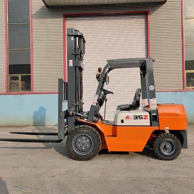 China Hydraulic Transmission 3.5 T Forklift Diesel Operated Forklift 3500kg Chinese Engine for sale