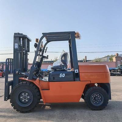 China ISUZU Engine Forklift Diesel 5 Ton Hydraulic Transmission 5000kg Lift Truck for sale