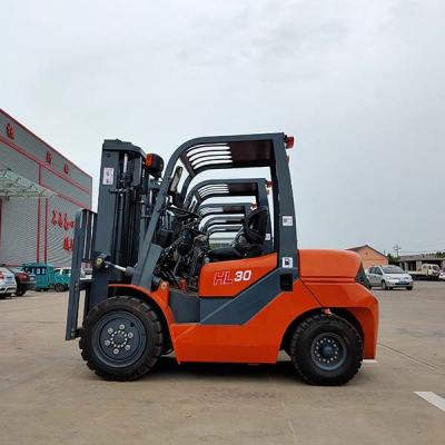 China Red 3500kgs FD5 Diesel Powered Forklift Truck ISUZU C240 Diesel Counterbalance for sale