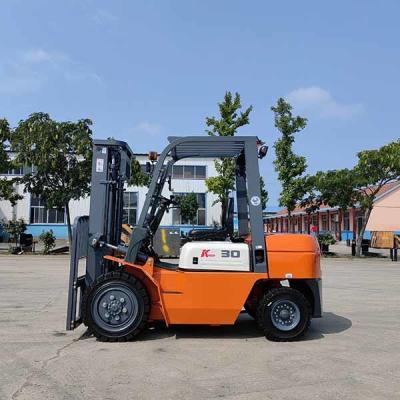 China Duplex-Mast-Forklift mit Benzinantrieb 3000 kg Lagergeräte Forklift zu verkaufen