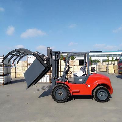 China FR30 Small Off Road Forklift 3000kg Two Wheel Drive Rough Terrain Forklift for sale