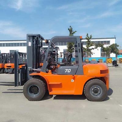 China ISUZU 6BG1 Diesel Tegenbalans Oranje Vorklift Tegenbalans Te koop