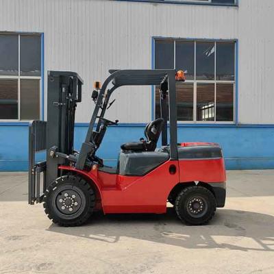 China FD30 3T Diesel Forklift 3000kg Diesel Operated Forklift Triplex High Mast for sale