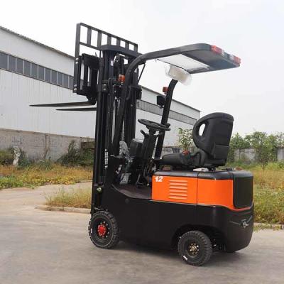 China Container Mast CPD12 Lead Acid Battery Forklift 1200kgs 2 Stage Electric Fork Lifts for sale